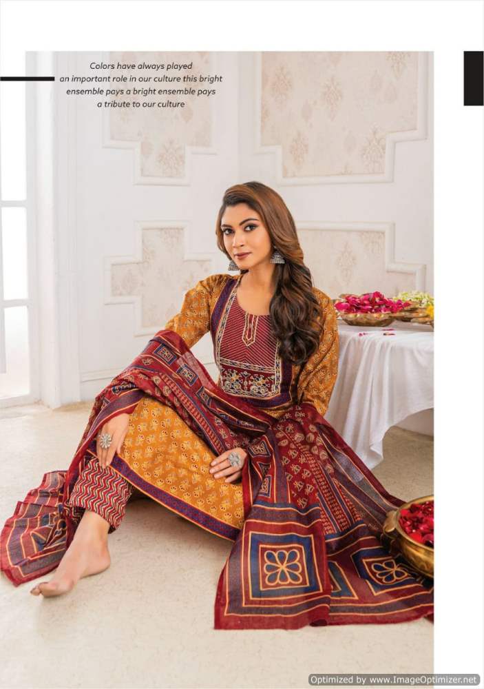 Ajarakh Vol 1 By Mayur Cotton Printed Kurti With Bottom Dupatta Wholesale Clothing Suppliers In India
